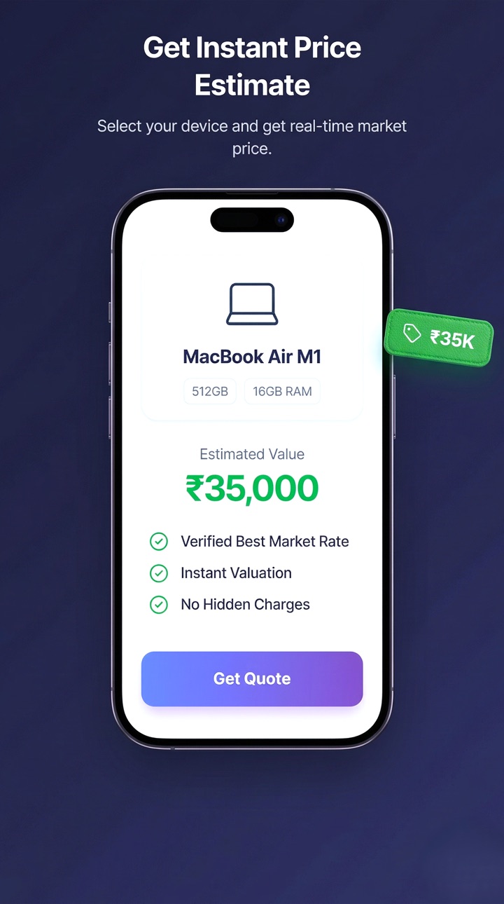 Buyback Elite app — device selection