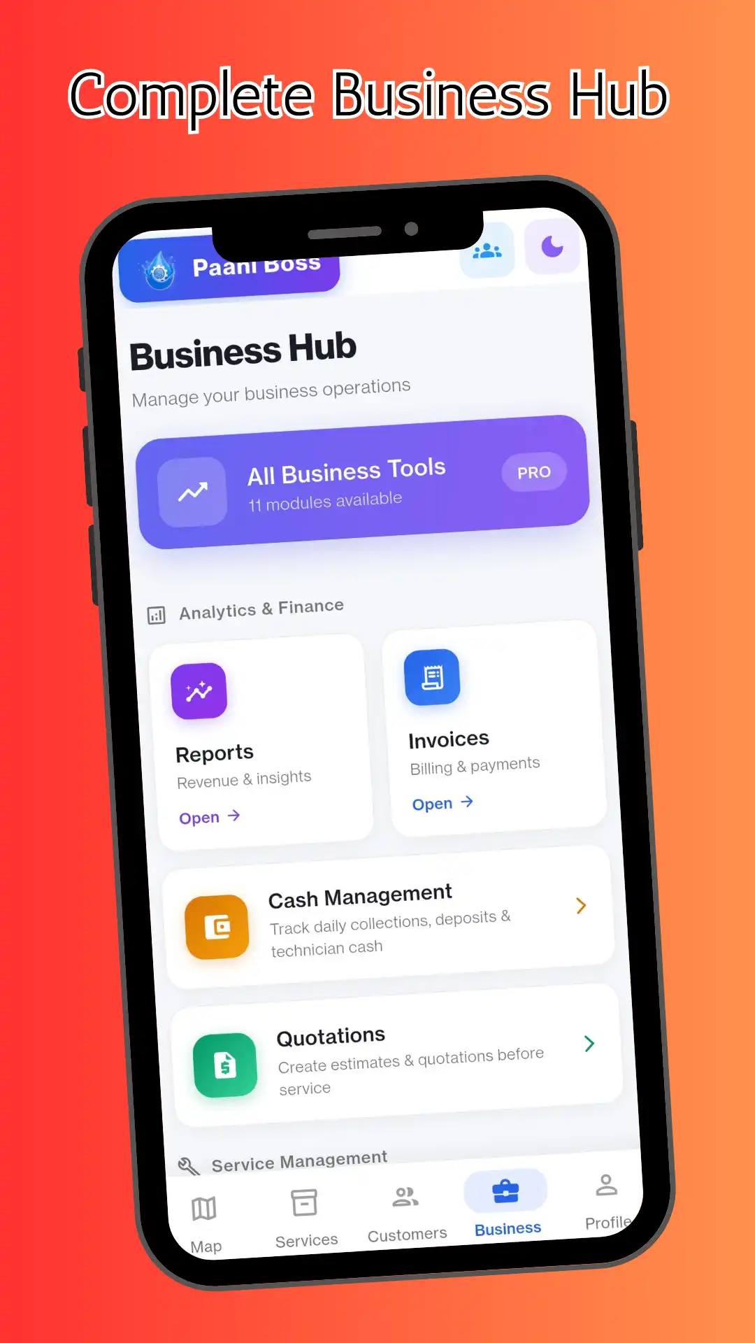 Task Assignment - Assign service tasks to technicians with priorities